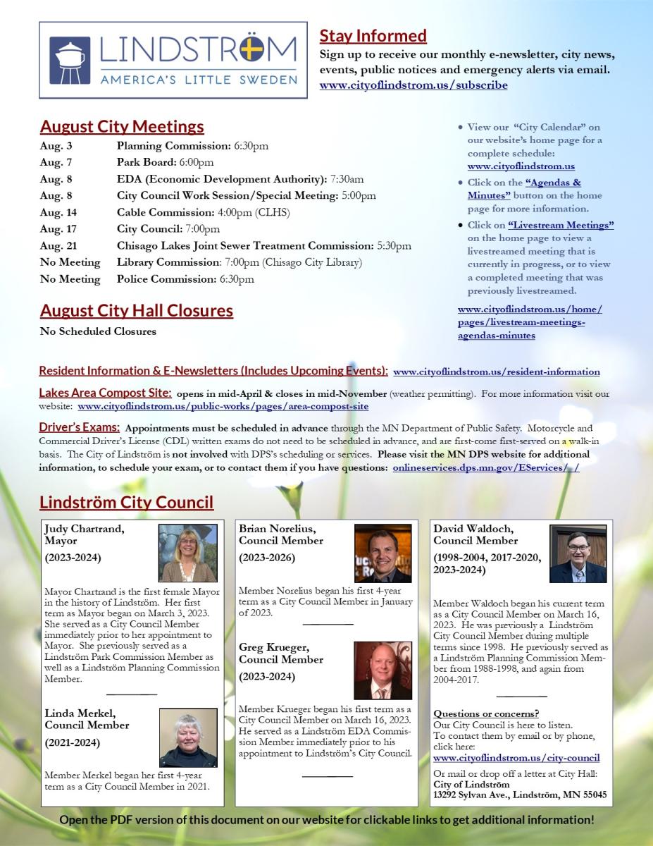 08-2023 Monthly Meetings and More page 1 of 2