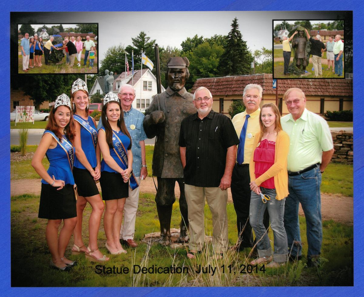 2014.07.11- City Beautification- Statue Dedication at Oberstar Plaza - Cropped