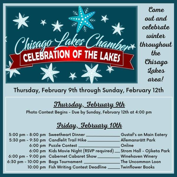 2023 Celebration of the Lakes Updated Schedule- 2.9.23 &amp; 2.10.23