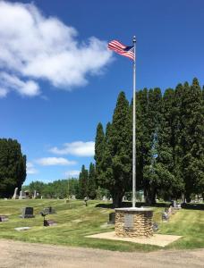 Cemetery Flagpole