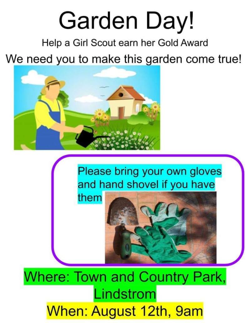 Girl Scout Gold Award Planting at Park 8.12.23